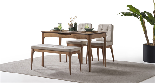 NAİROBİ  CEVİZ MASA TAKIMI