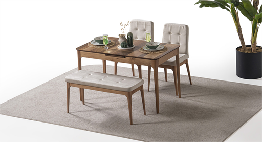 NAİROBİ  CEVİZ MASA TAKIMI