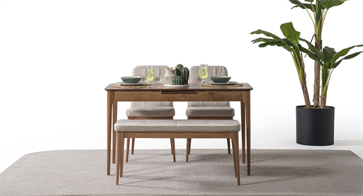 NAİROBİ  CEVİZ MASA TAKIMI