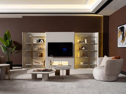 PORTO KİTAPLIKLI DUVAR ÜNİTESİ