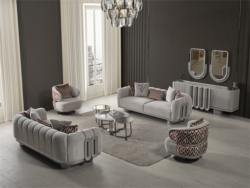 PRADA SİS GRİ KOLTUK TAKIMI