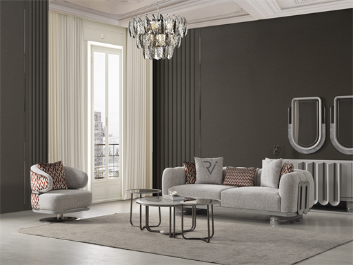 PRADA SİS GRİ KOLTUK TAKIMI