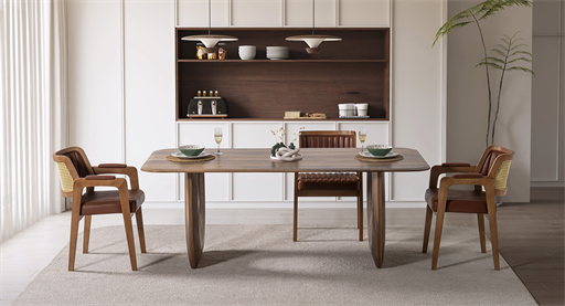 TRİLYE CEVİZ MASA TAKIMI