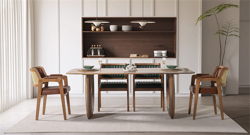 TRİLYE CEVİZ MASA TAKIMI