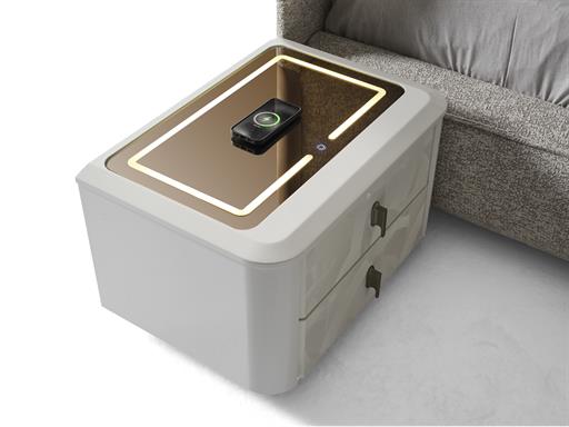 VOYAGE KOMODİN  LEDLİ CAMLI