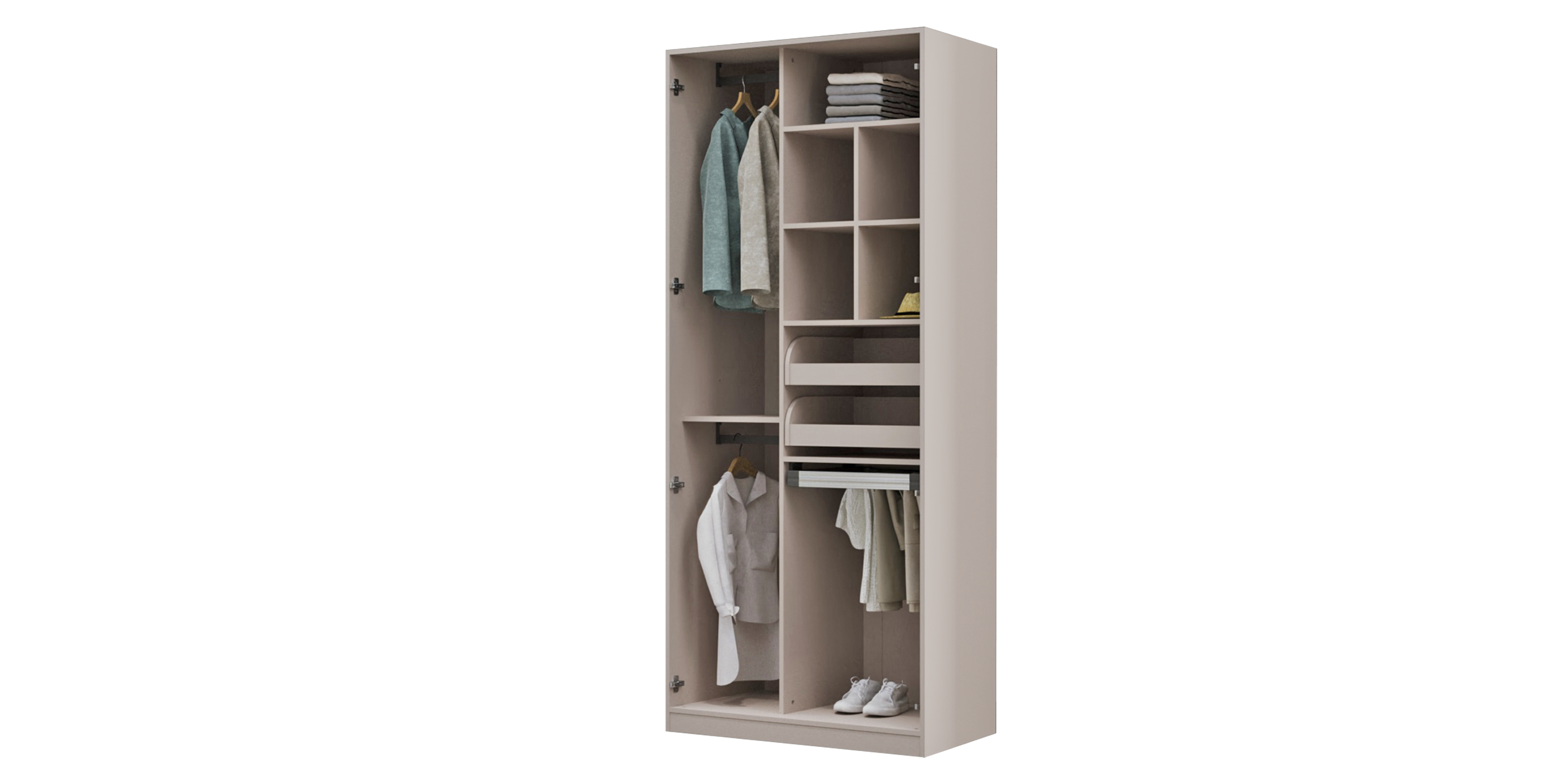 AKYOL 100 CM V1 ÇEKMECELİ DOLAP