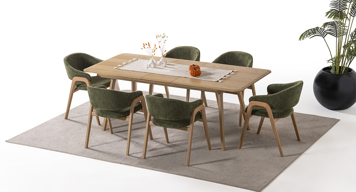 DELAMORE MEŞE MASA TAKIMI