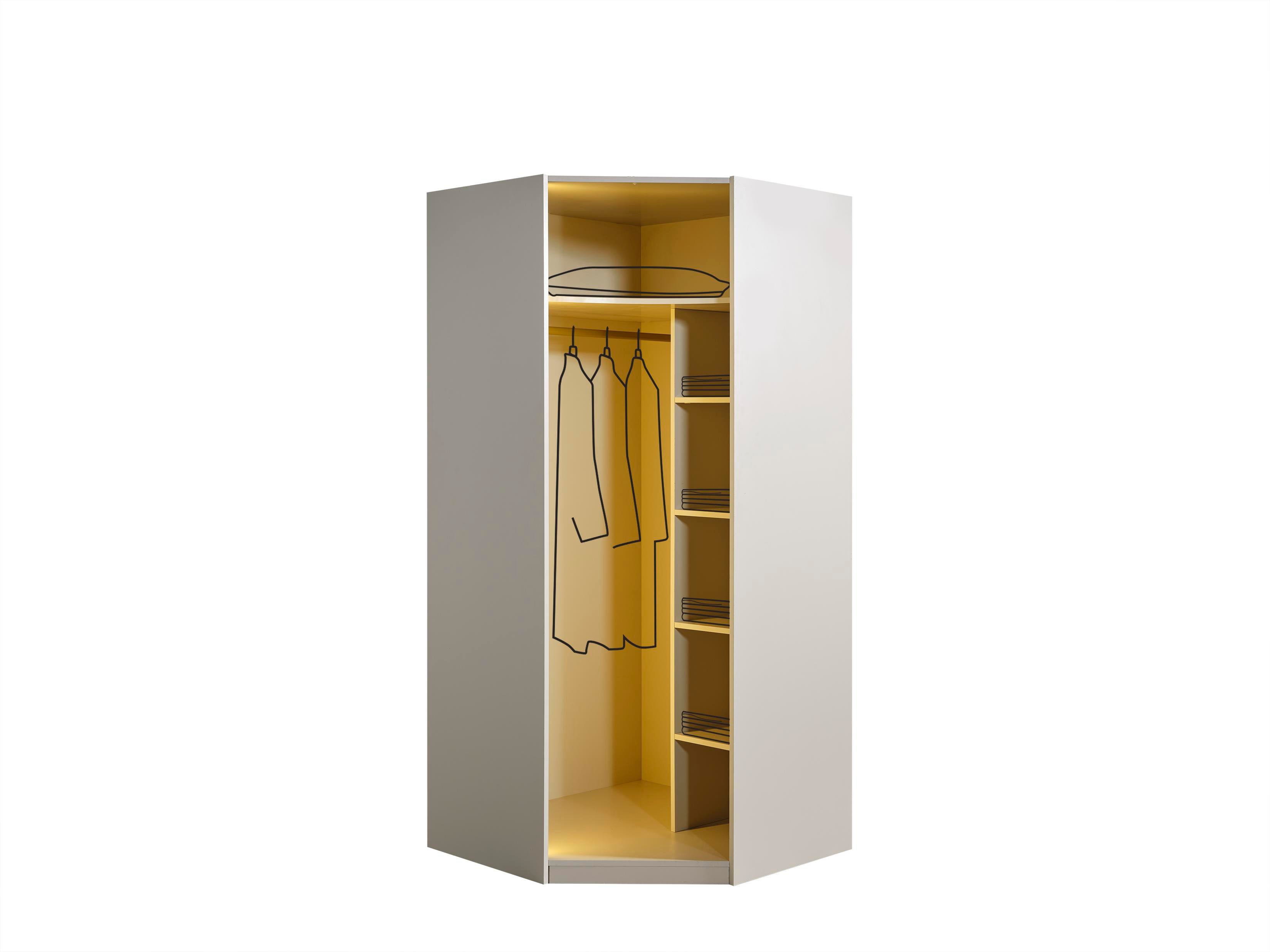 GOLD BLACK LİNE KÖŞE DOLAP