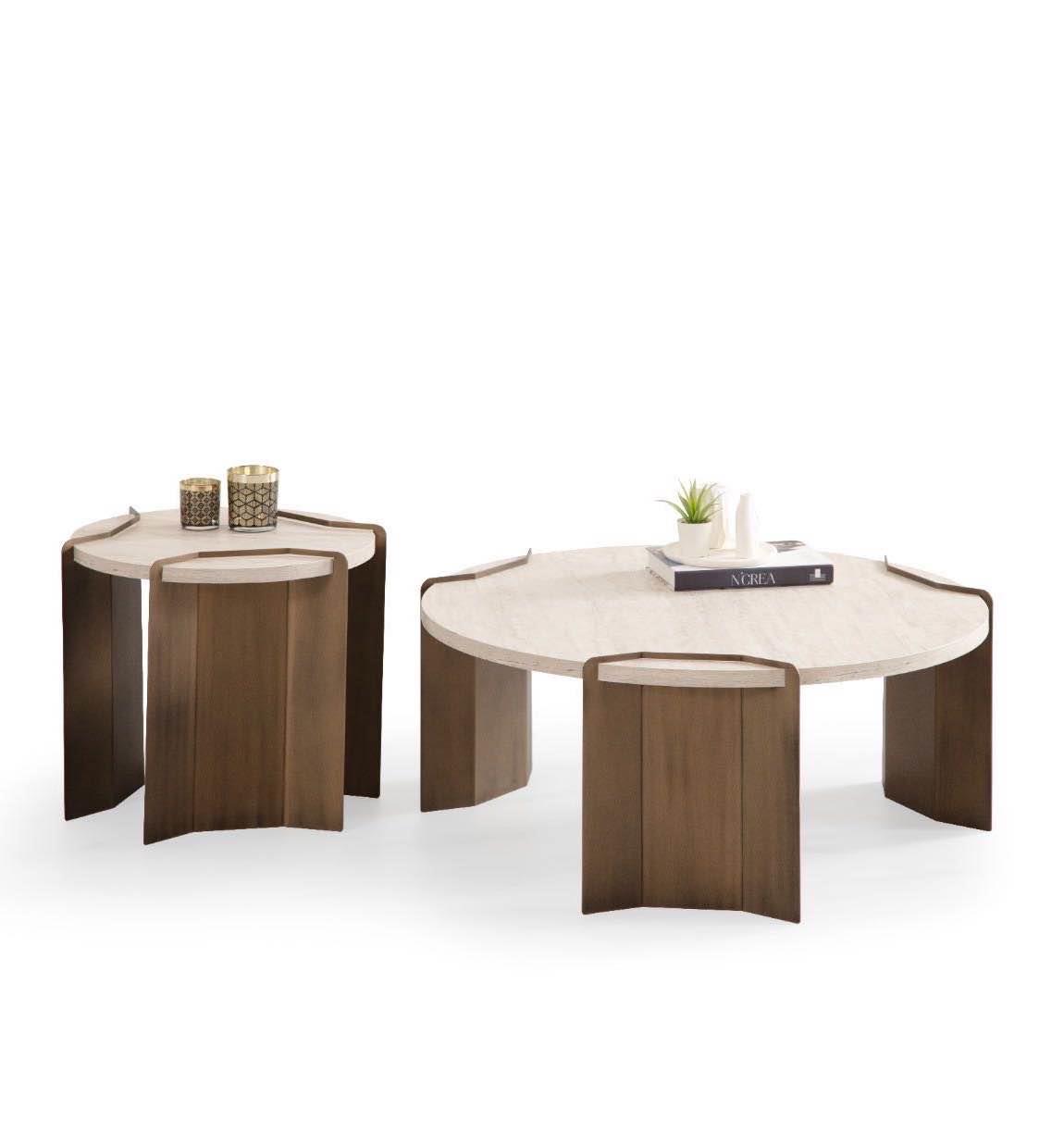 MOLLY TRAVERTİNE ORTA SEHPA