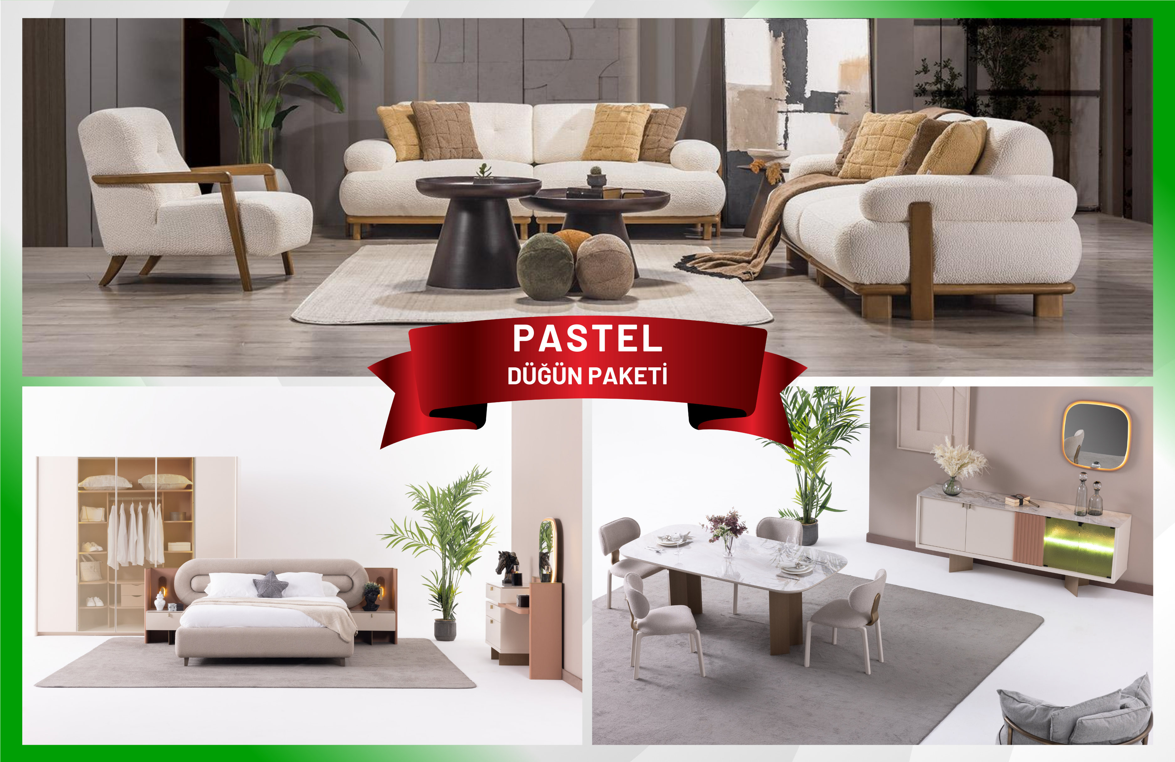 PASTEL DÜĞÜN PAKETİ