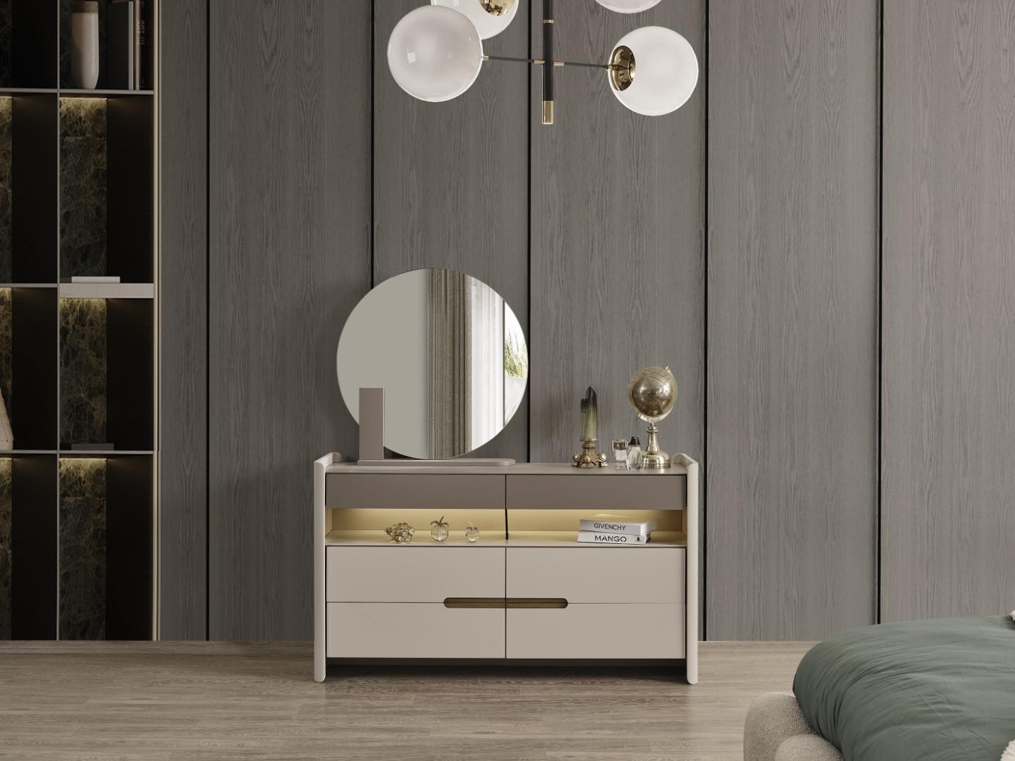 PLATİN ŞİFONYER +AYNA