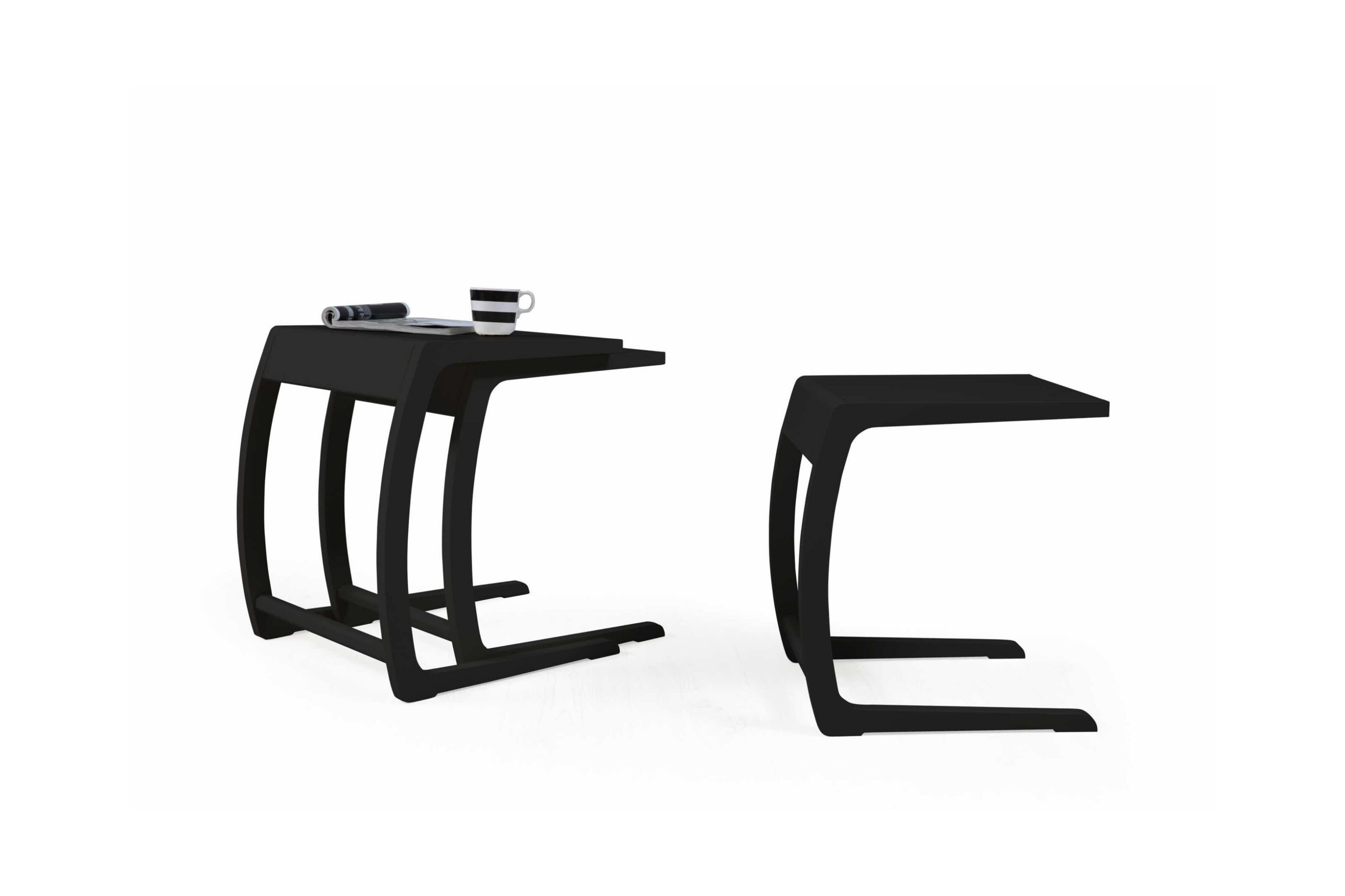 PRADA BLACK ZİGON SEHPA