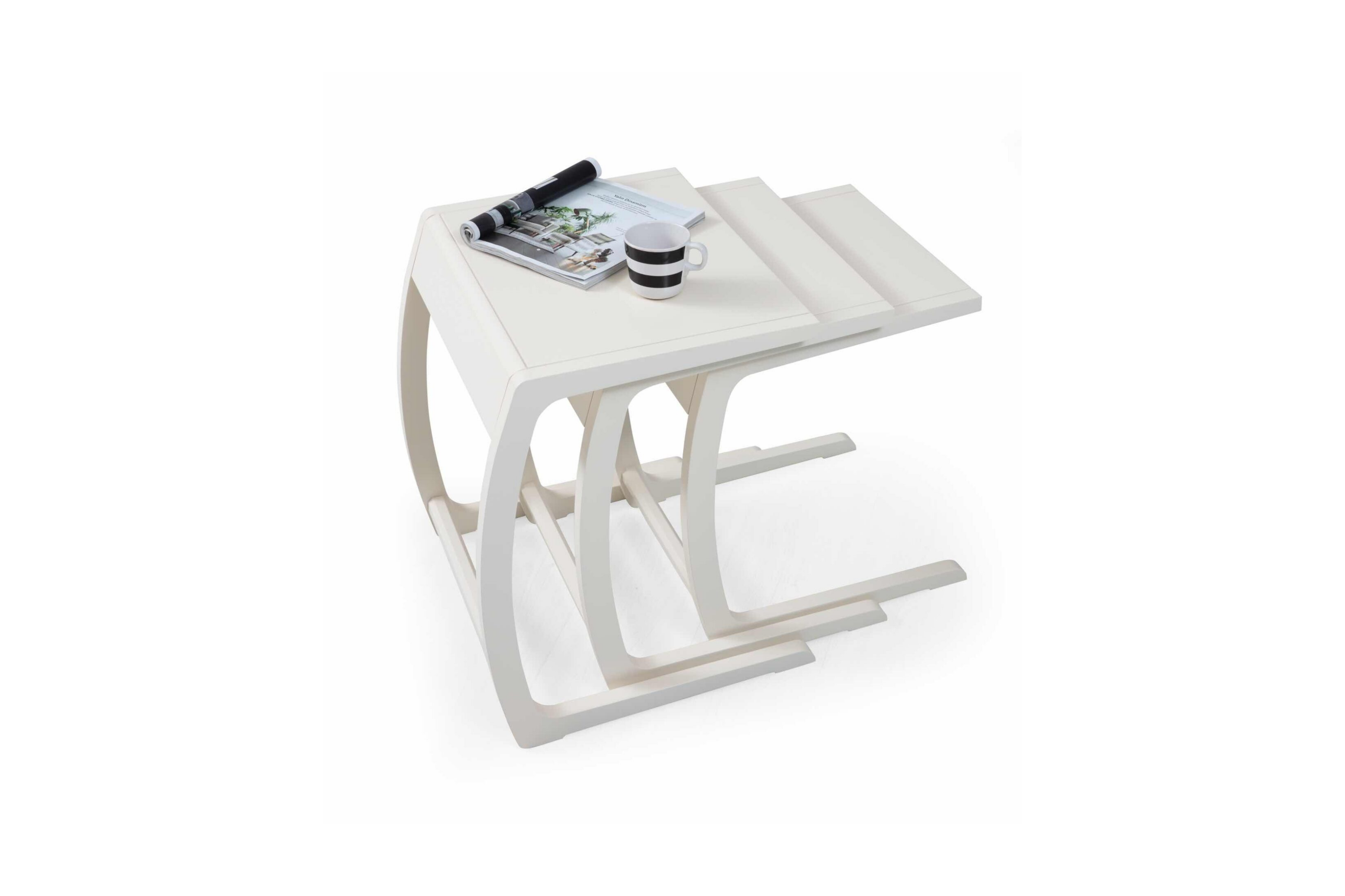 PRADA ECRU ZİGON SEHPA