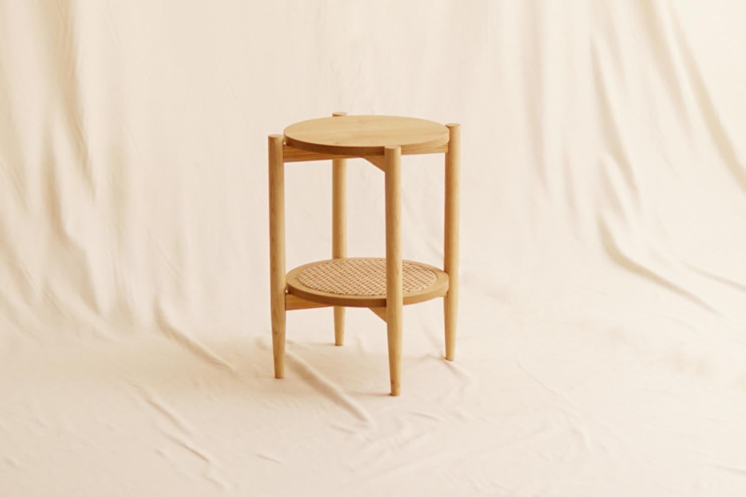 Arven Hazeranlı Yan Sehpa Meşe