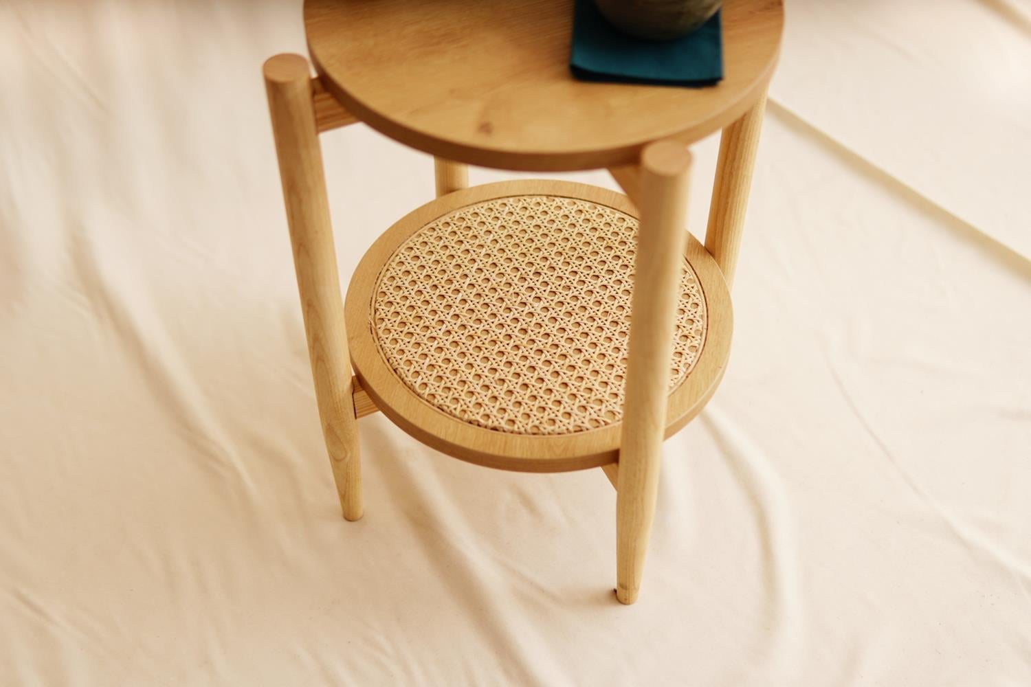 Arven Hazeranlı Yan Sehpa Meşe