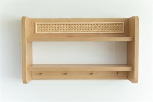 Arven Hazeranlı Askılıklı Duvar Rafı 