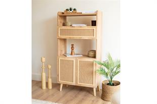 Arven Jüt Kumaş Kapaklı Kitaplık