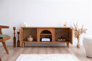 Rustik 140 Cm Tv Kemerli Sehpası