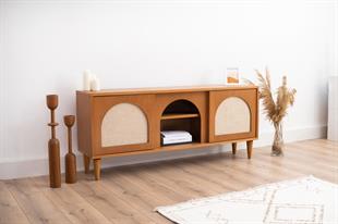 Rustik 140 Cm Tv Kemerli Sehpası