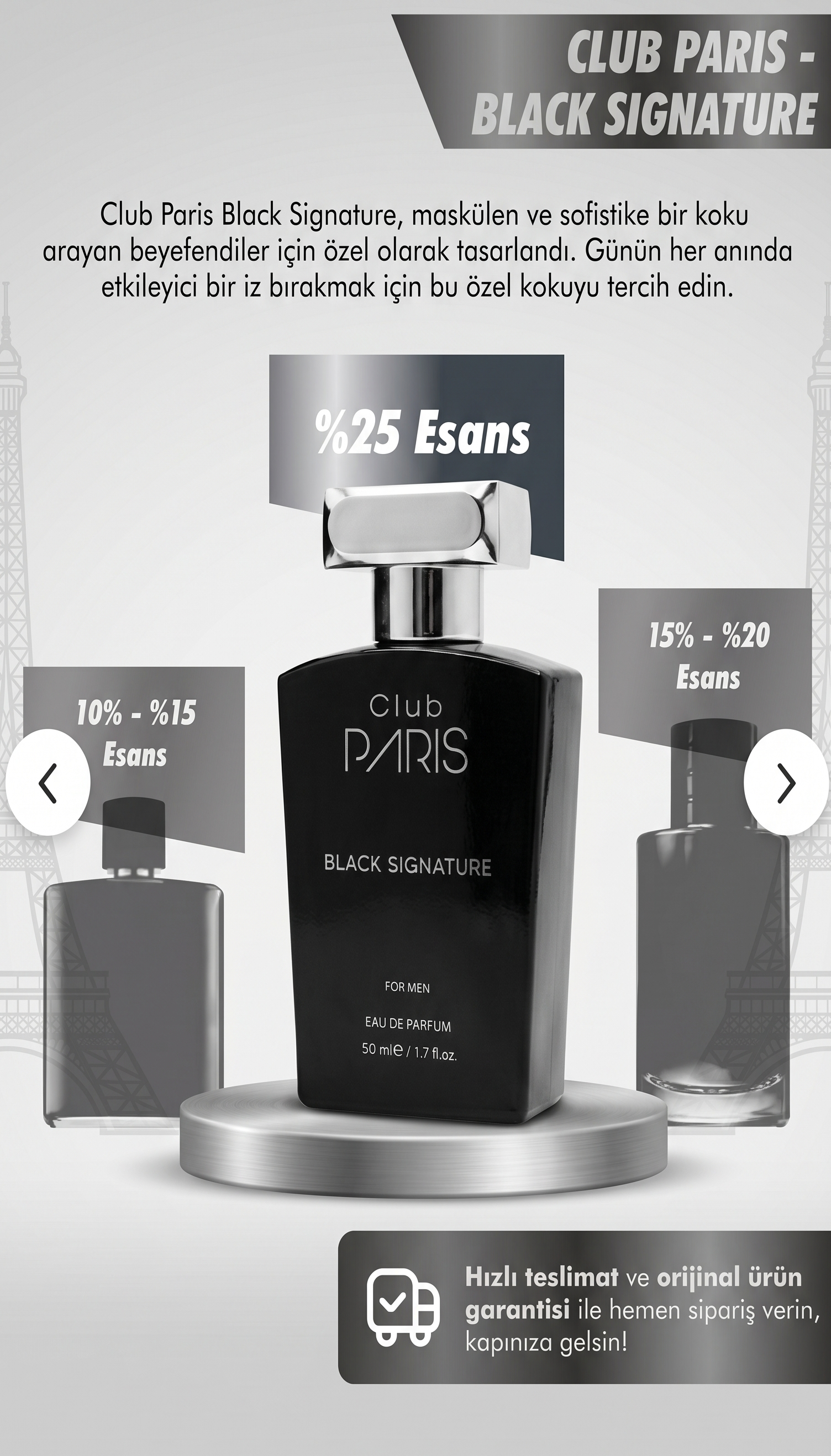 CLUB PARIS BLACK SIGNATURE