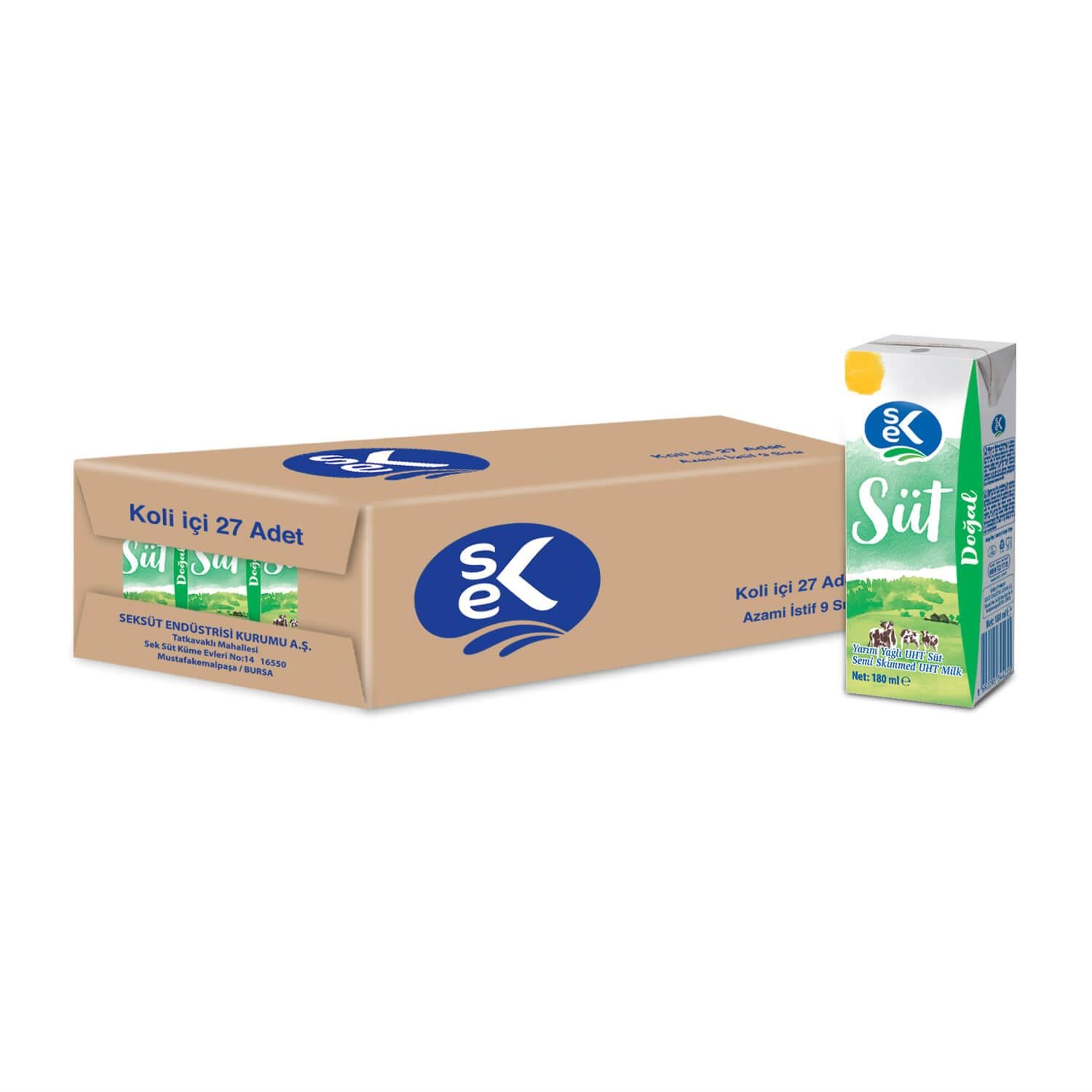 SEK %1,5 Yağlı Süt 180 ML X 27