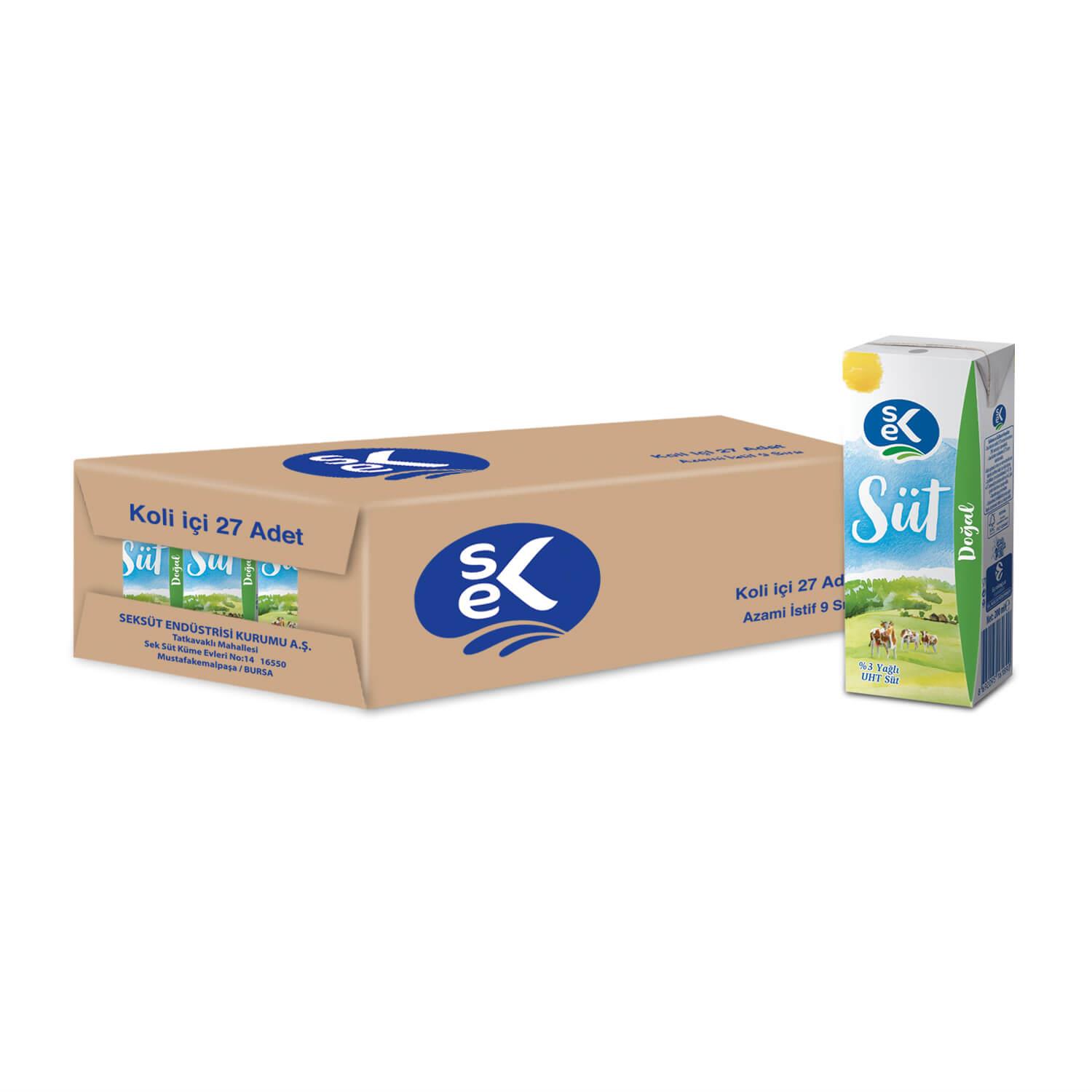SEK %3 Yağlı Süt 200 ML X 27