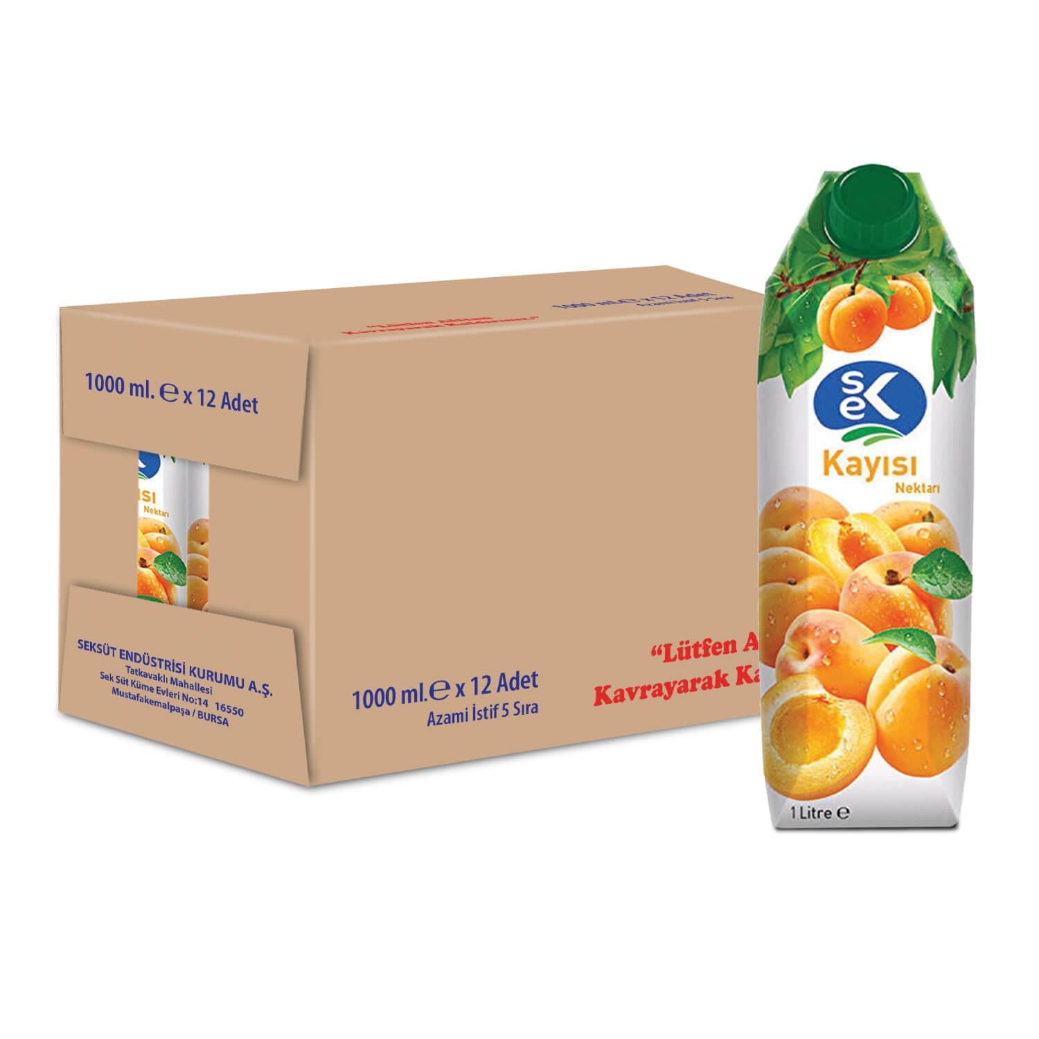 SEK Kayısı Nektarı 1 L X 12