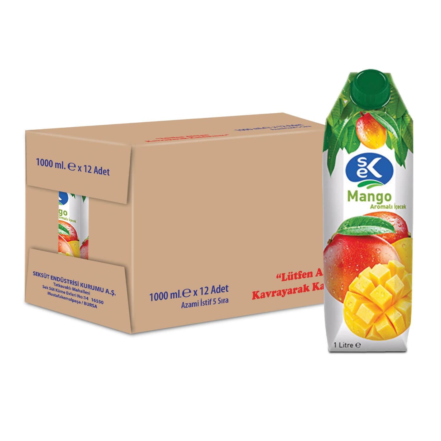 SEK Mango Aromalı İçecek 1 L X 12