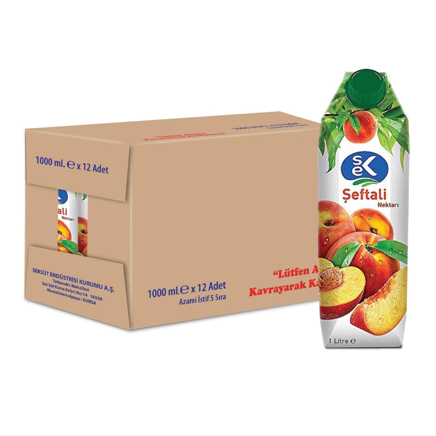 SEK Şeftali Nektarı 1 L X 12