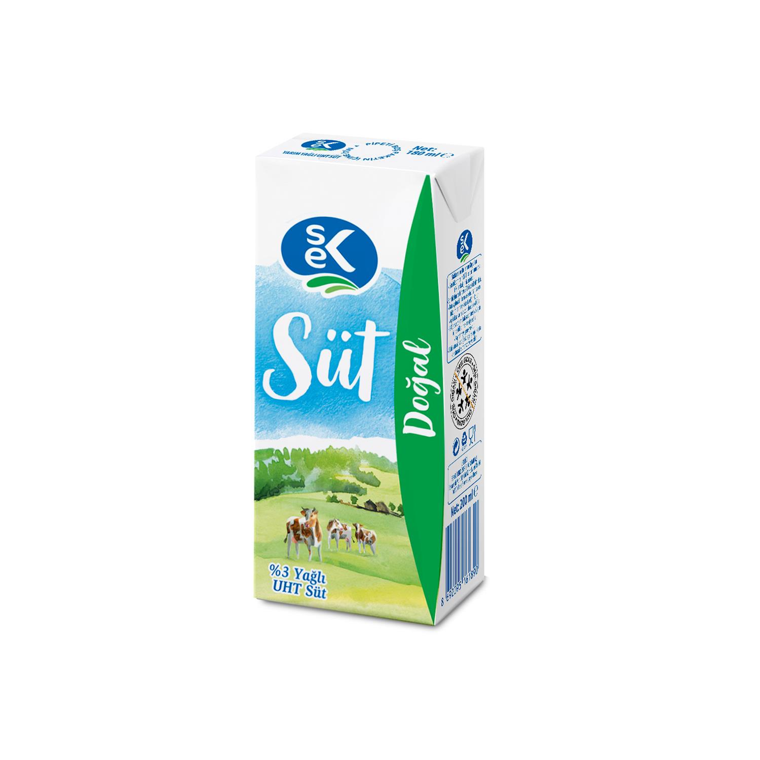SEK %3 Yağlı Süt 200 ML X 27