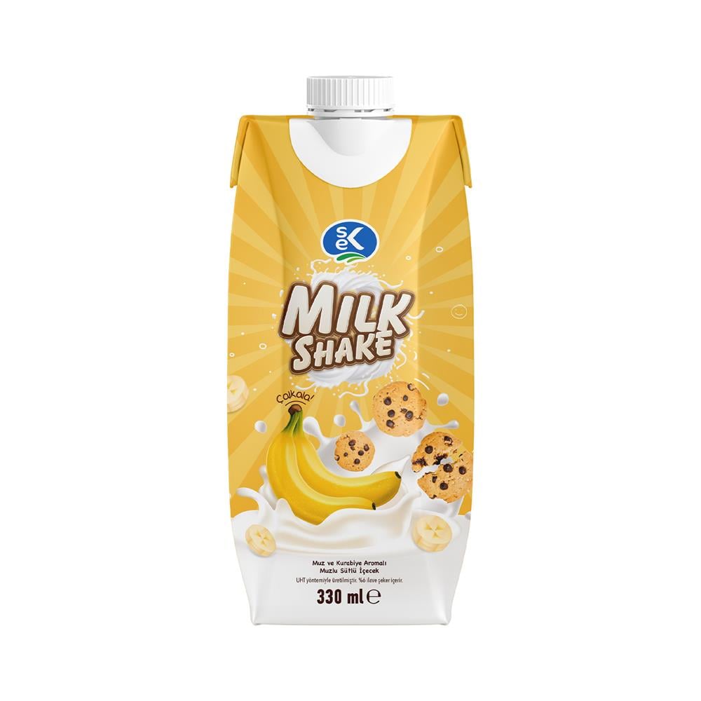 SEK Muz ve Kurabiye Aromalı Milkshake 330 ML X 12