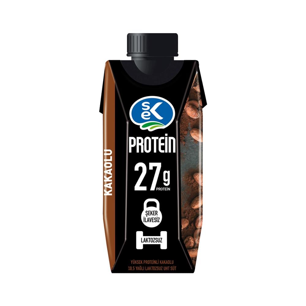 SEK Protein Süt Kakaolu - Laktozsuz - 330 ML X 12