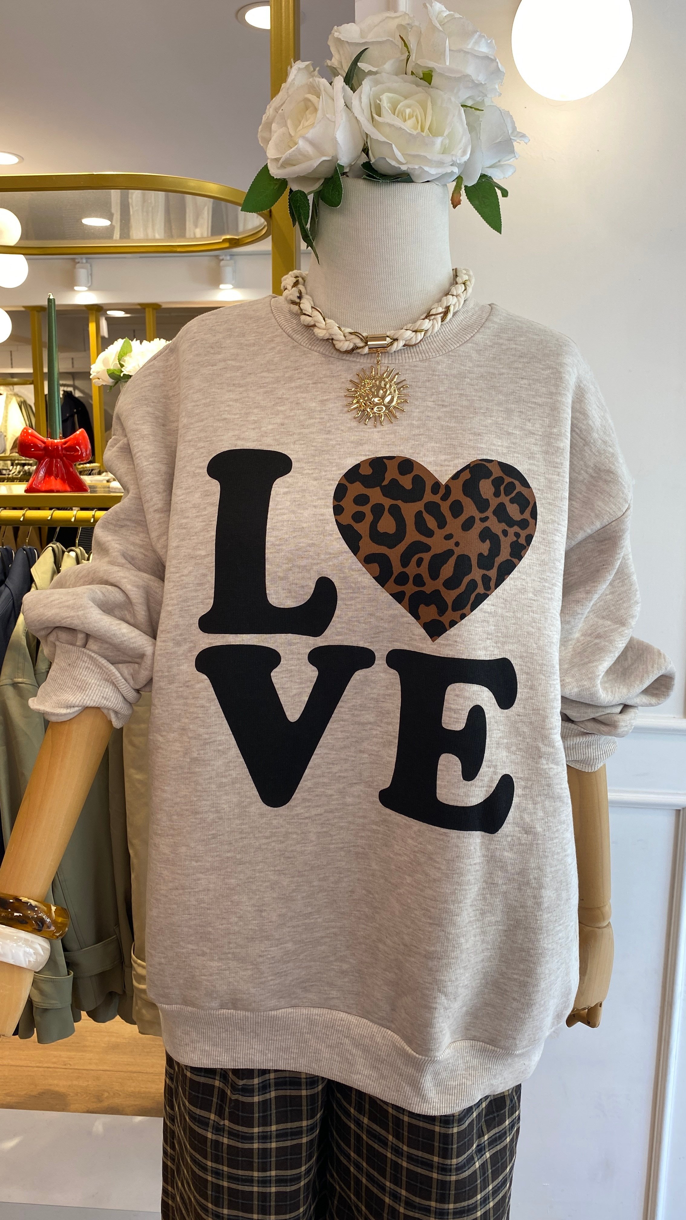 Baskı Detaylı Sweatshirt