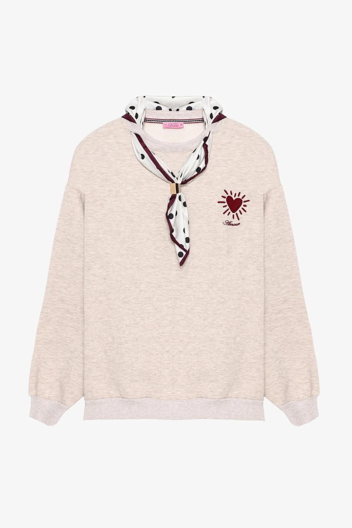 Fular Detaylı Sweatshirt