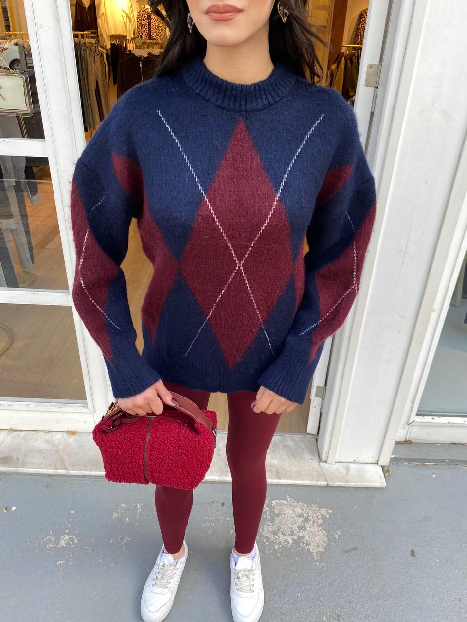 GENİŞ BAKLAVA DİLİM KAZAK