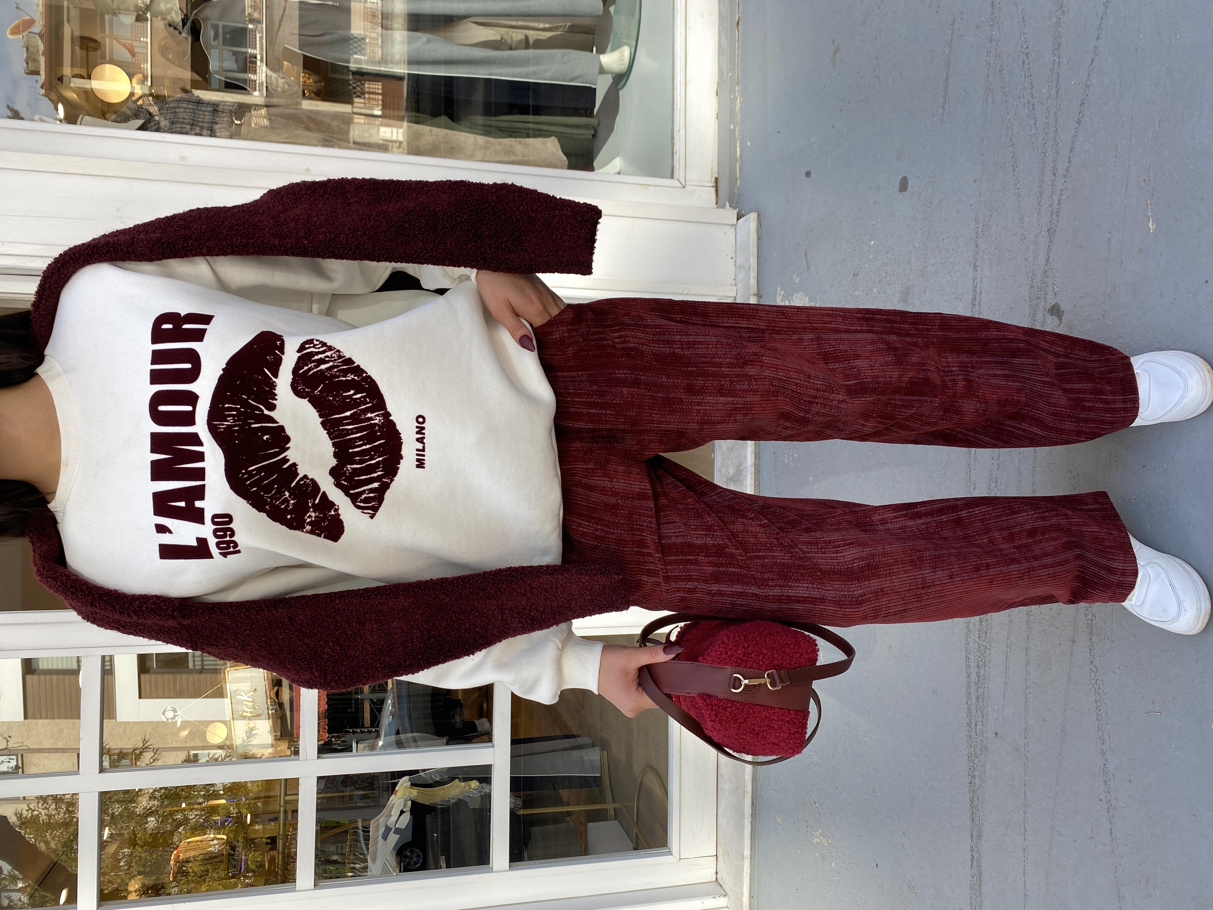 Baskı Detaylı Sweatshirt