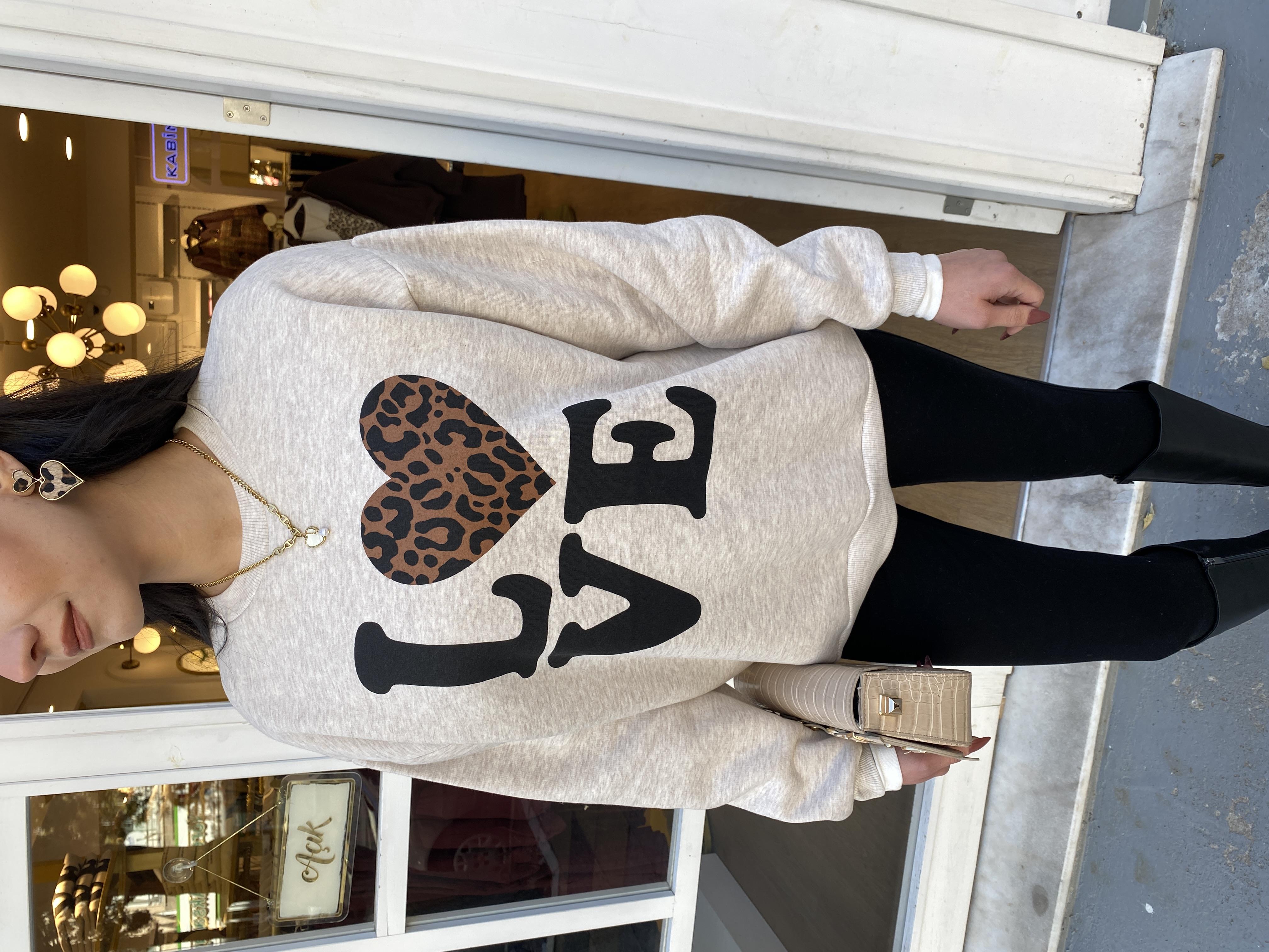 Baskı Detaylı Sweatshirt