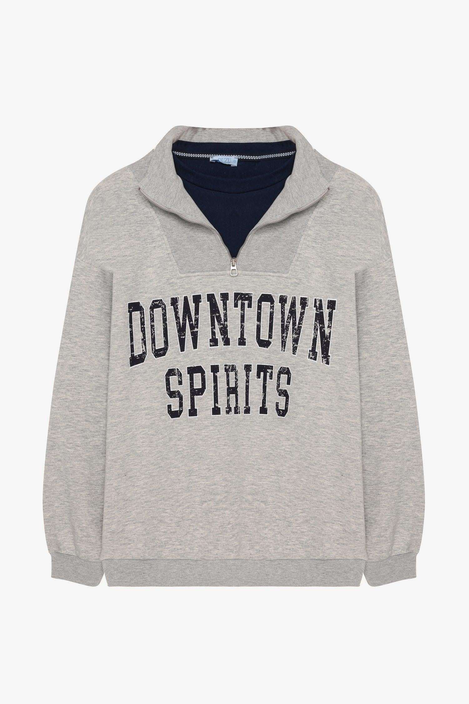Baskı Detaylı Sweatshirt