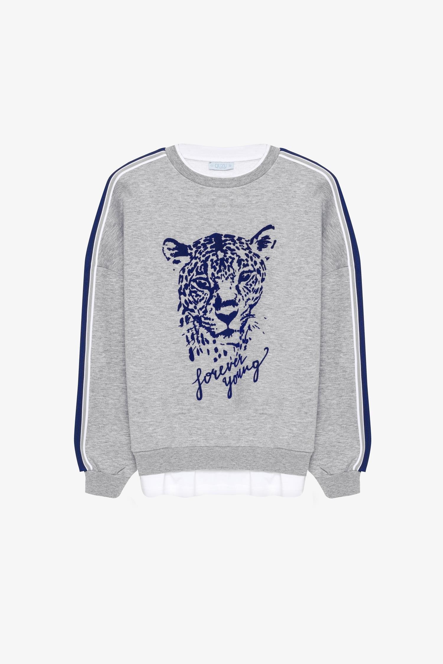 Baskı Detaylı Sweatshirt