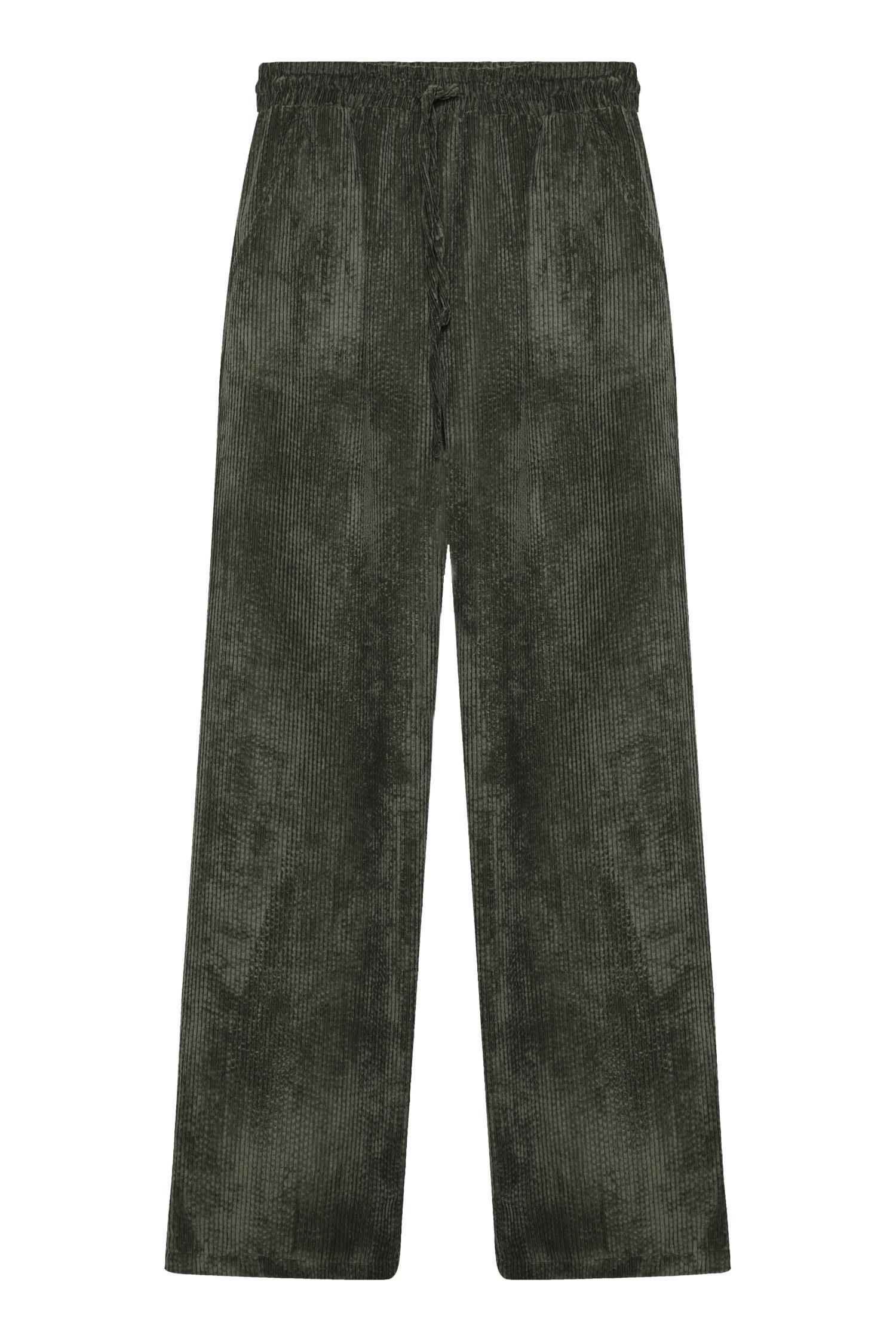 Beli Lastik Detaylı Geniş Paça Pantolon