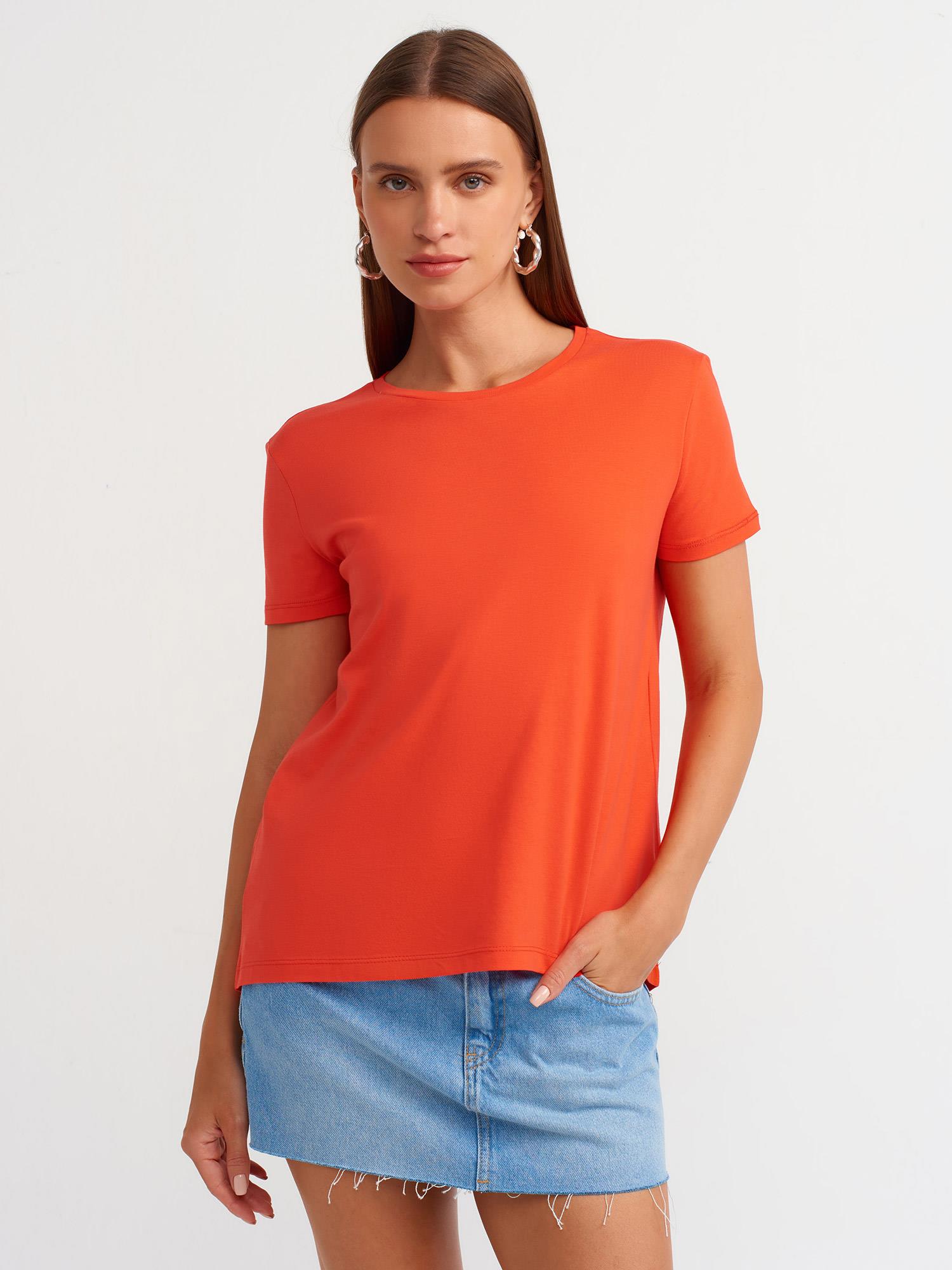 Bisiklet Yaka Basic T-shırt