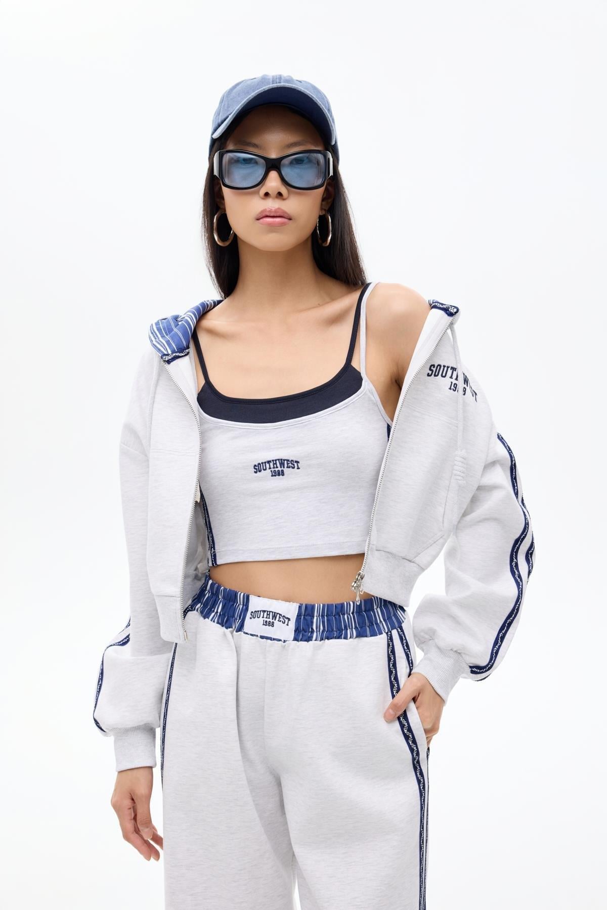 Kumaş Matchli Sweatshirt