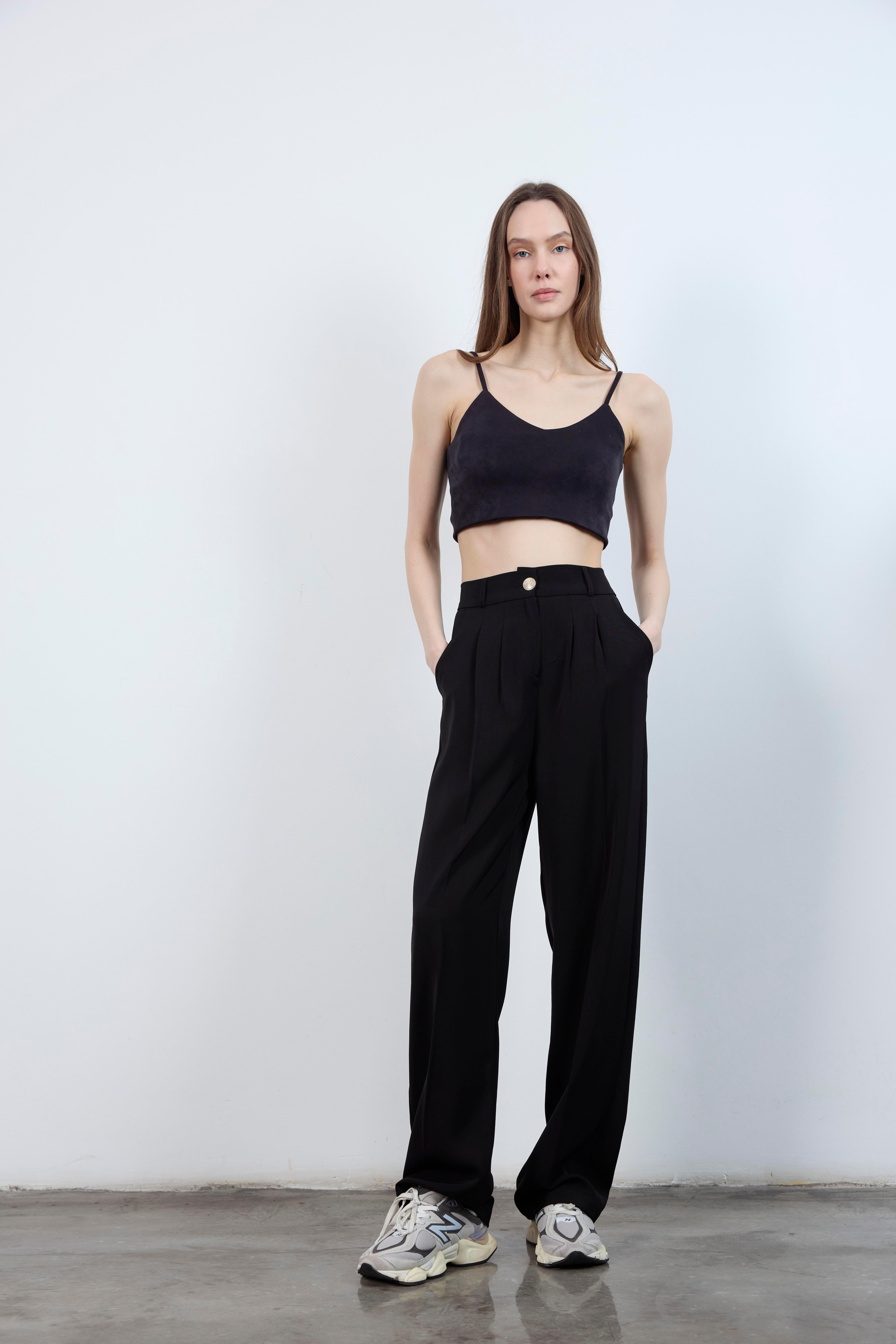 PİLELİ PALAZZO PANTOLON