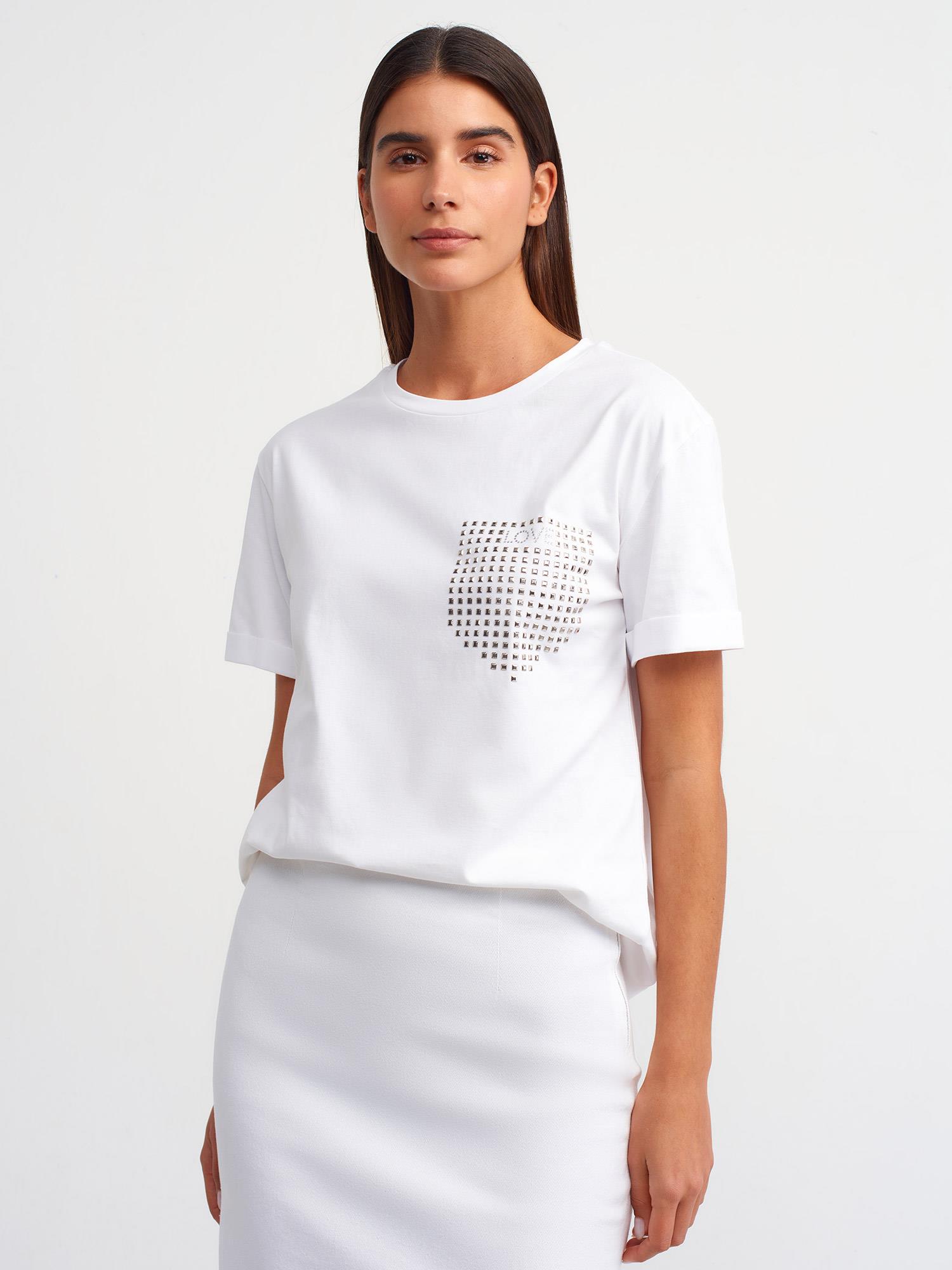 Taşlı T-shirt