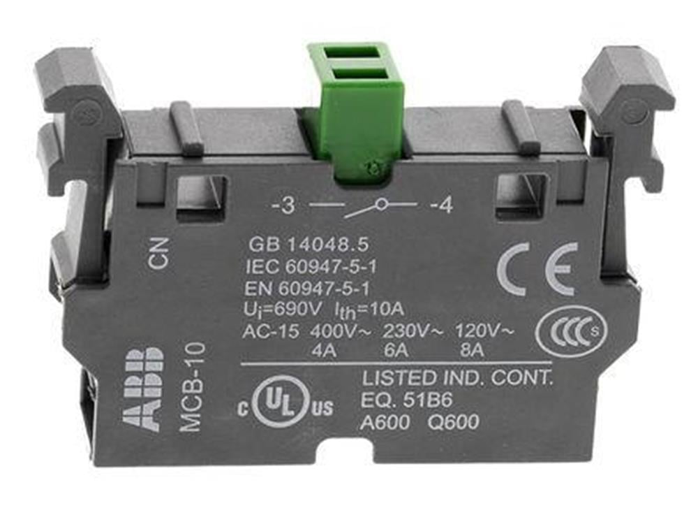 MCB-10 ( 1NA kontak bloğu ) (Tüm seri için)