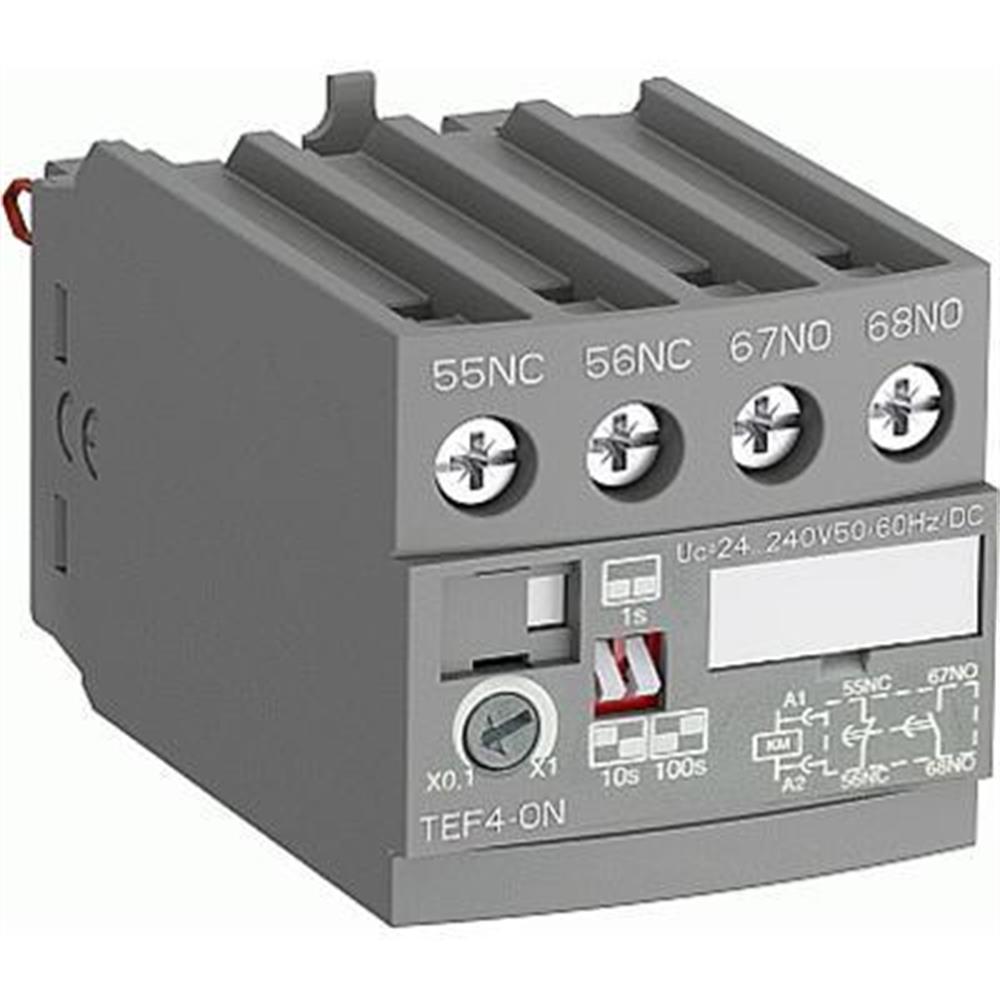 TEF4-ON ( Elektronik zaman röleleri ) ( üzerine geçmeli tip )