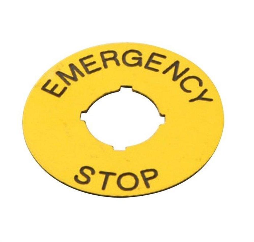 SK615546-2 (Acil durdurma etiketi “Emergency Stop”70mm)