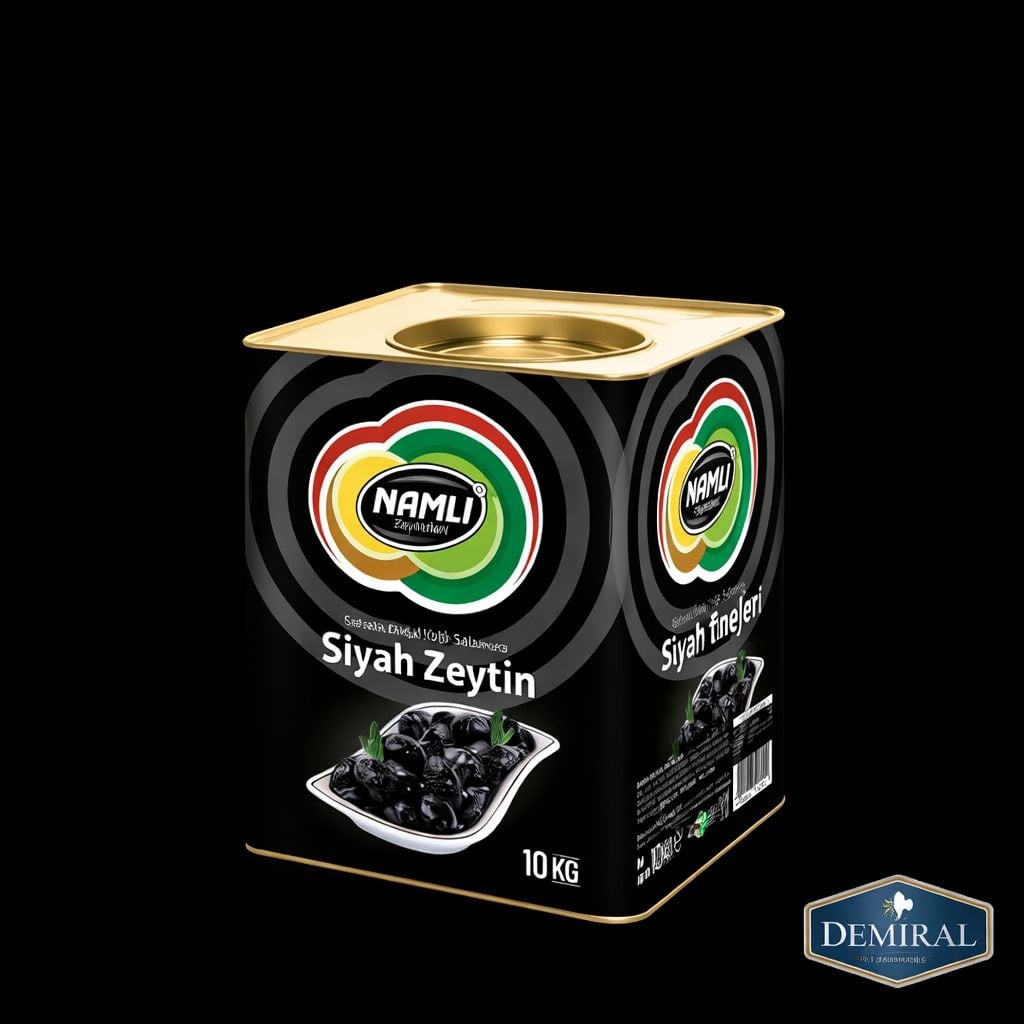NAMLI YAĞLI SALAMURA GEMLİK 231-260 SİYAH ZEYTİN