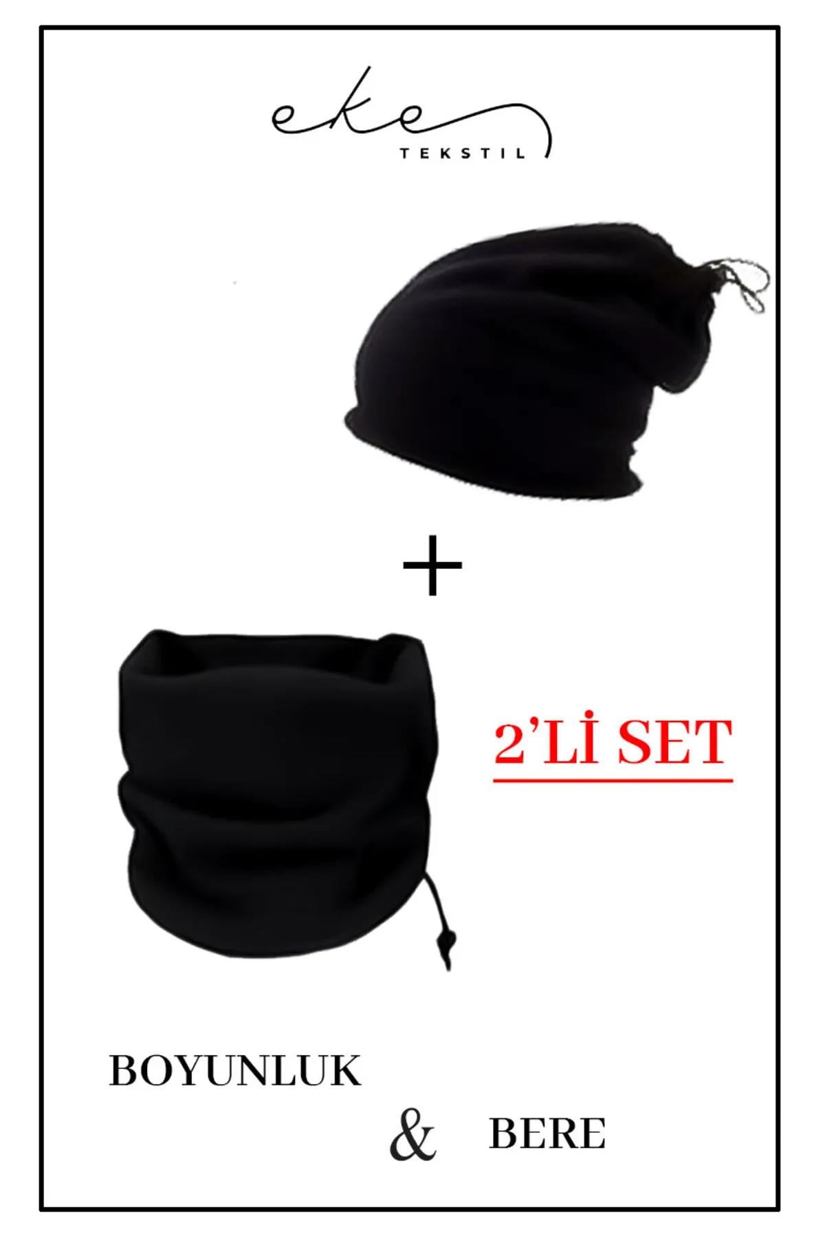 Bere Ve Boyunluk Polar Kışlık 2'li Set