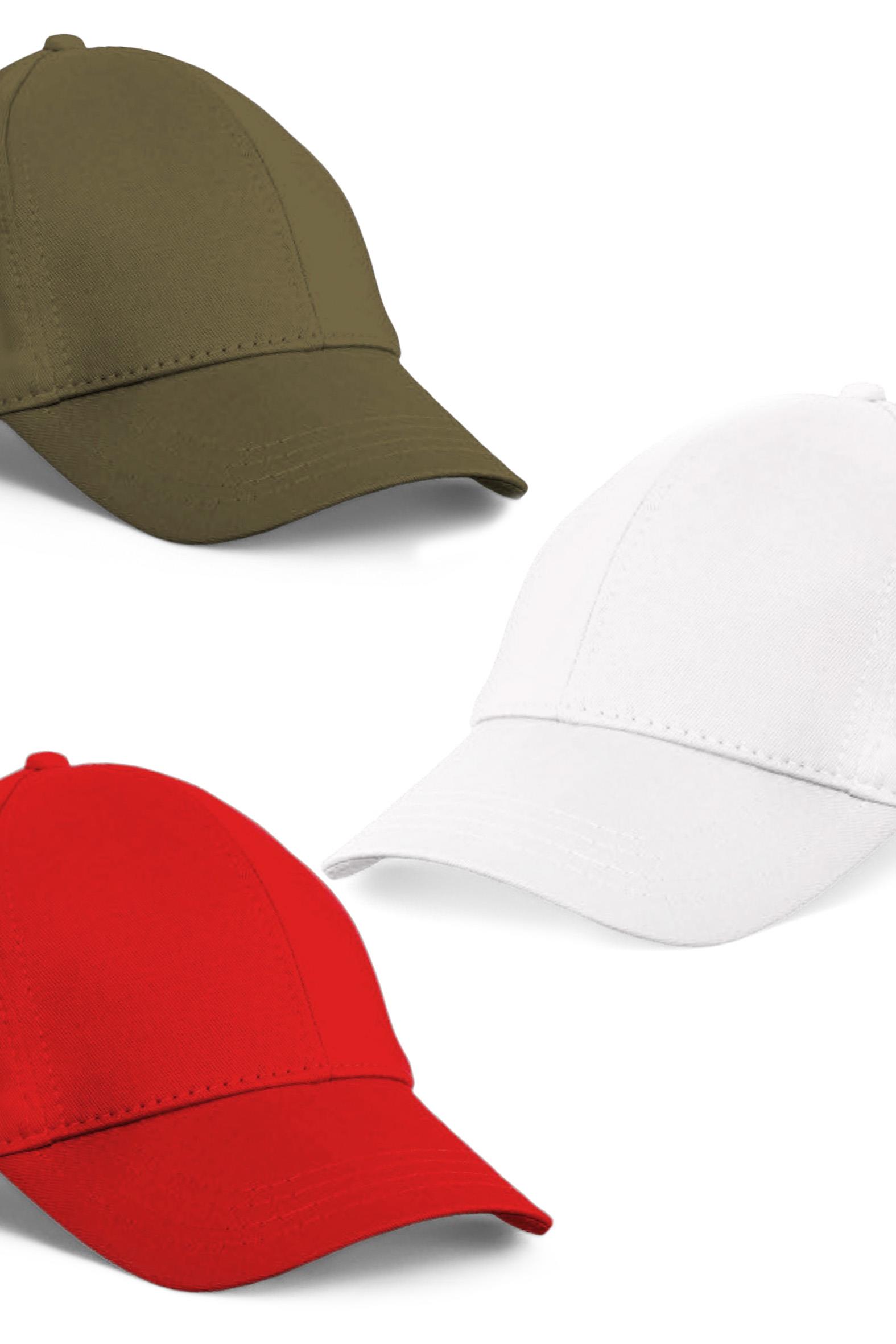  Unisex 3'lü Set Haki,Kırmızı ve Beyaz Renk Beyzbol Şapka